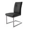 Saltoro Sherpi Leatherette Dining Chair with Breuer Style, Set of 2, Gray-